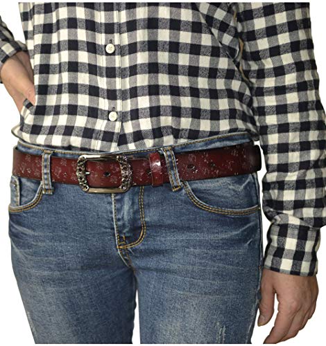 Ceinture de bikeuse country en cuir Vintage Amyker