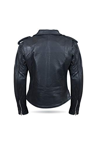 Blouson moto perfecto femme en cuir Homologué