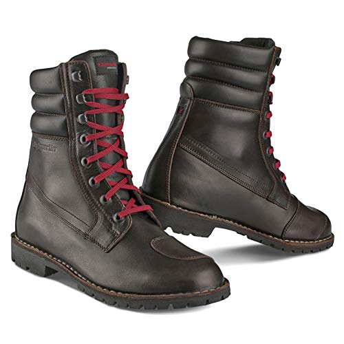 Bottes moto femme Stylmartin modèle homologué norme CE Indien marron