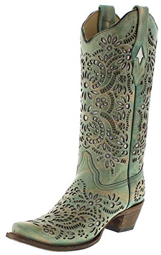 Santiags femme hautes ajourées fleurs FB Fashion Boots