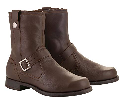 Bottines moto femme Alpinestars marron Camargue