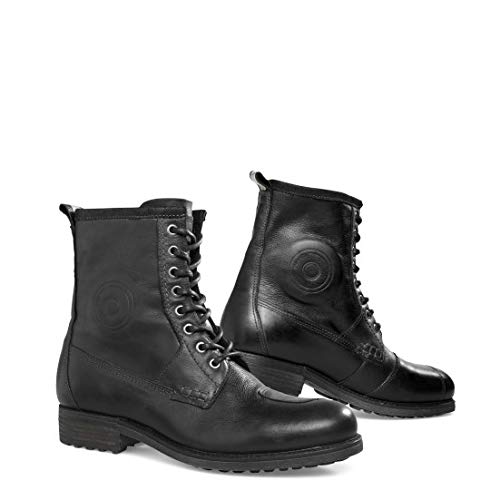 Bottes moto femme noires en cuir, chaussures de protection, imperméables, respirantes et ergonomiques, taille 39, Rev It