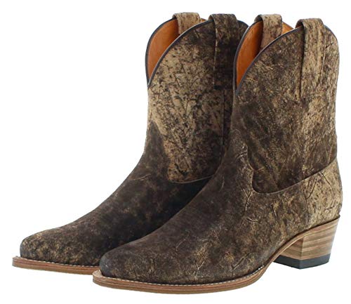 Santiags femme mi-basses marron Sendra épurées