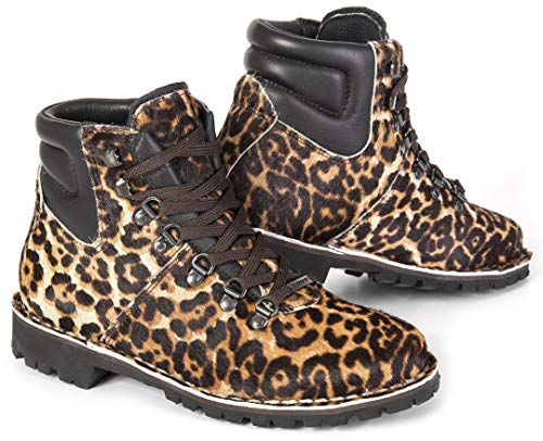 Bottines moto femme tendance imprimé animalier de Stylmartin