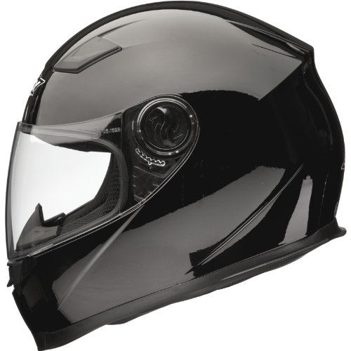 Casque motarde femme noir Gloss avec visière intégrée