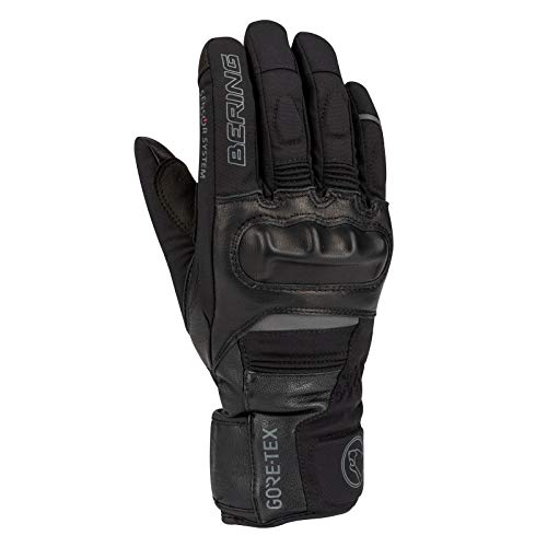 Gants moto femme Bering, Equipement de protection individuelle CE Renfort coqué , Renfort paume, Double Serrage poignet, matière Reflechissante, Sensor Sytem , manchette longue, Membrane étanche et respirante Gore-tex