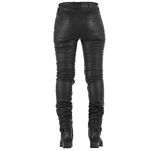 Jean noir Irrisé pour femme spécial moto de Overlap