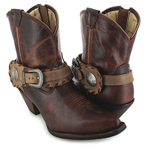 santiag low boots femme