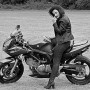 jean moto femme