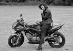 jean moto femme