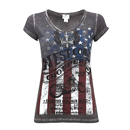 Tee Shirt femme esprit motarde chopper