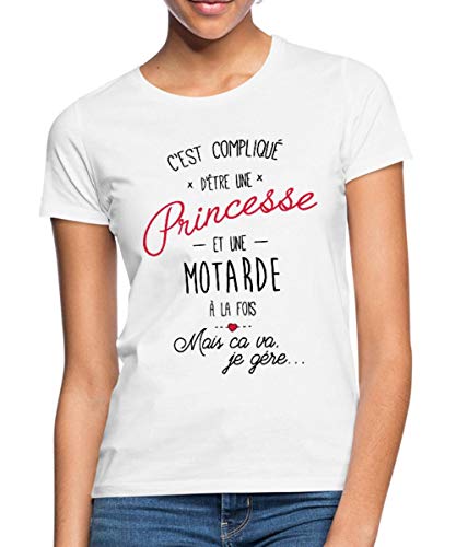 Tee Shirt femme esprit motarde et princesse