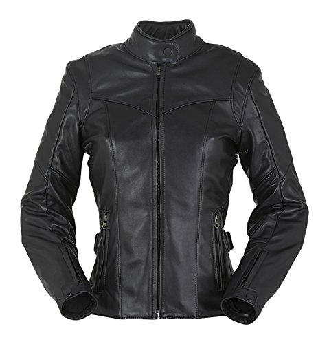 Veste moto femme Furygan Bella en cuir noir